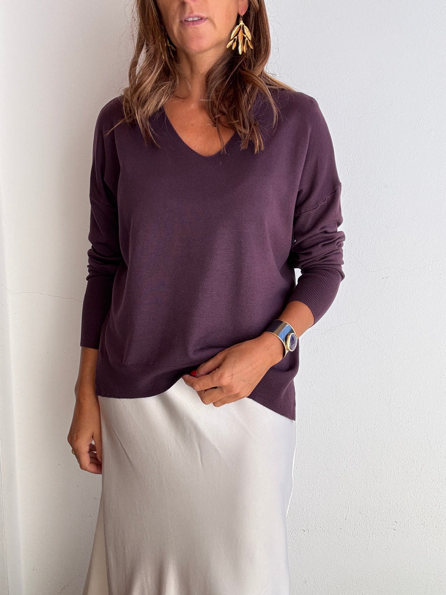 Camisola Essencial  Beringela
