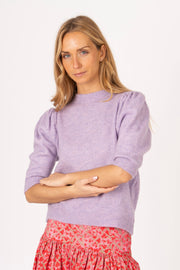 Camisola manga balão lilás