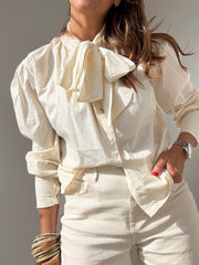 Blusa Laço beje