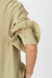 Camisa oversized verde
