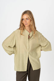 Camisa oversized verde