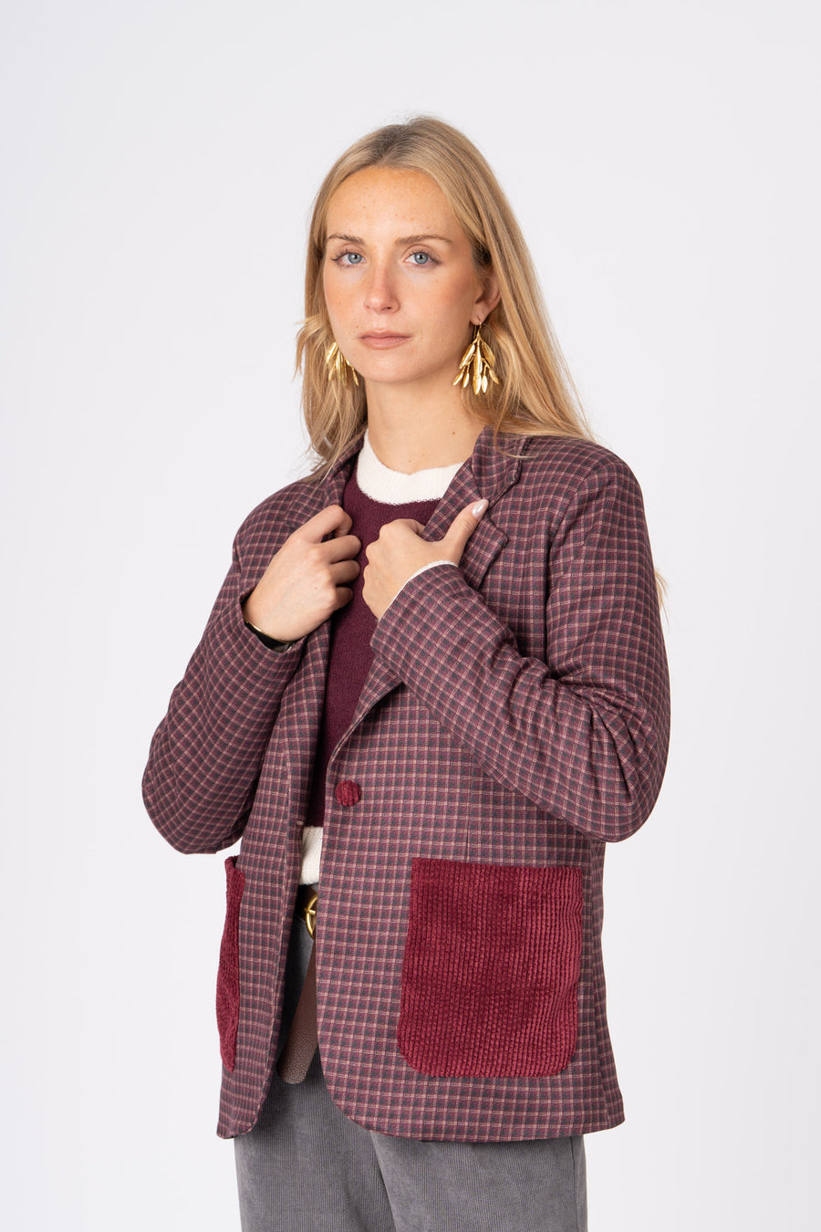 Blazer Camurcina berinjela ref:cas23389