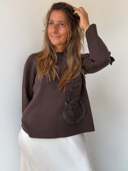 Camisola Éclat castanho