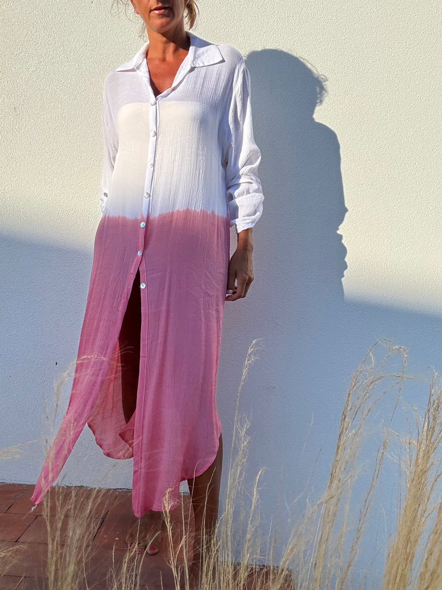 Camiseiro Tie-Dye Coral