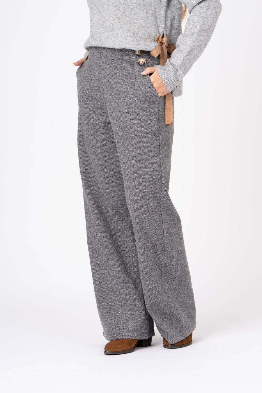 Calças Espiga cinzento ref:cal30131