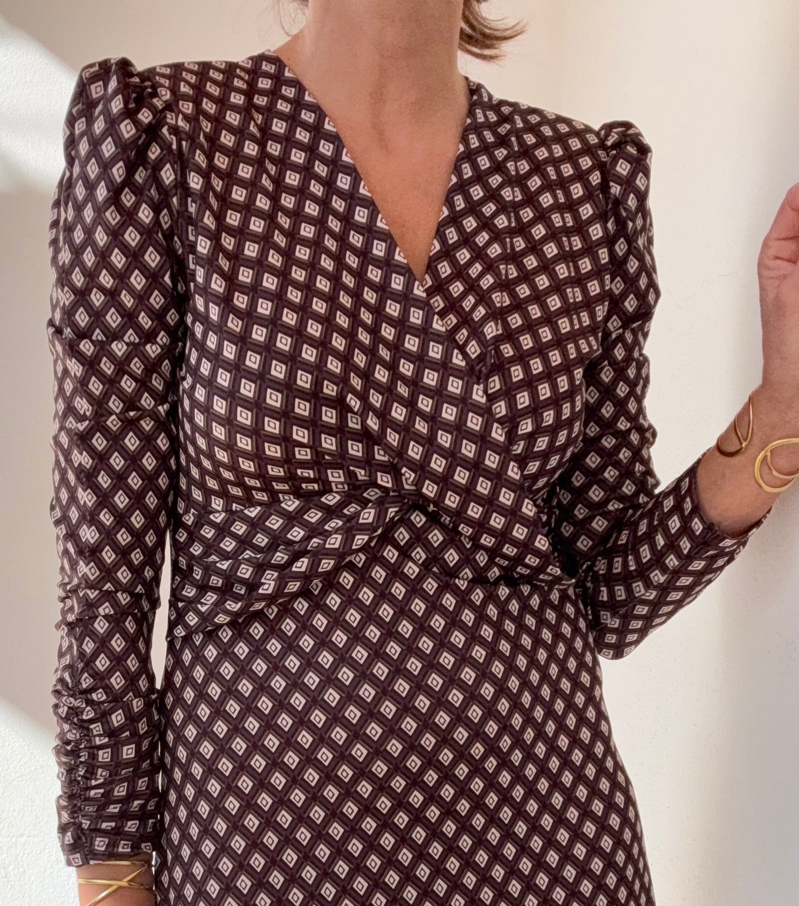 Vestido malha fria beringela