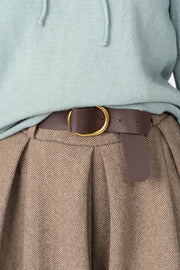 Saia Calça Espinha Camel Ref:300451