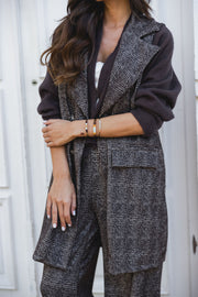 CONJUNTO TWEED CASTANHO