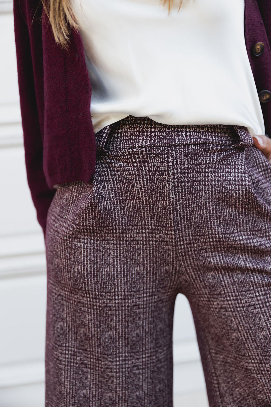 CONJUNTO TWEED  VINHO