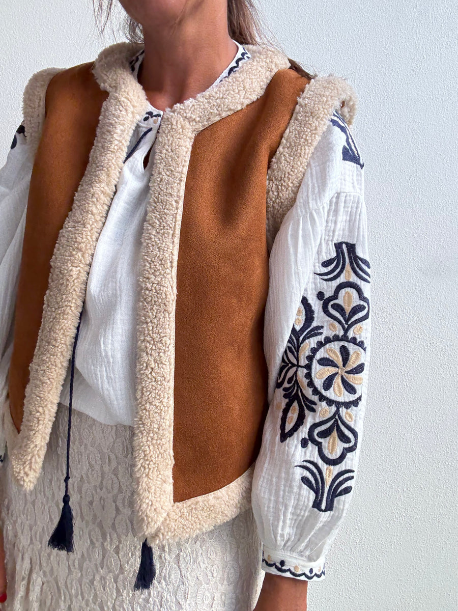 Colete Cozy Camel