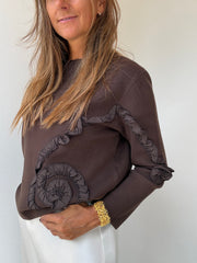 Camisola Éclat castanho