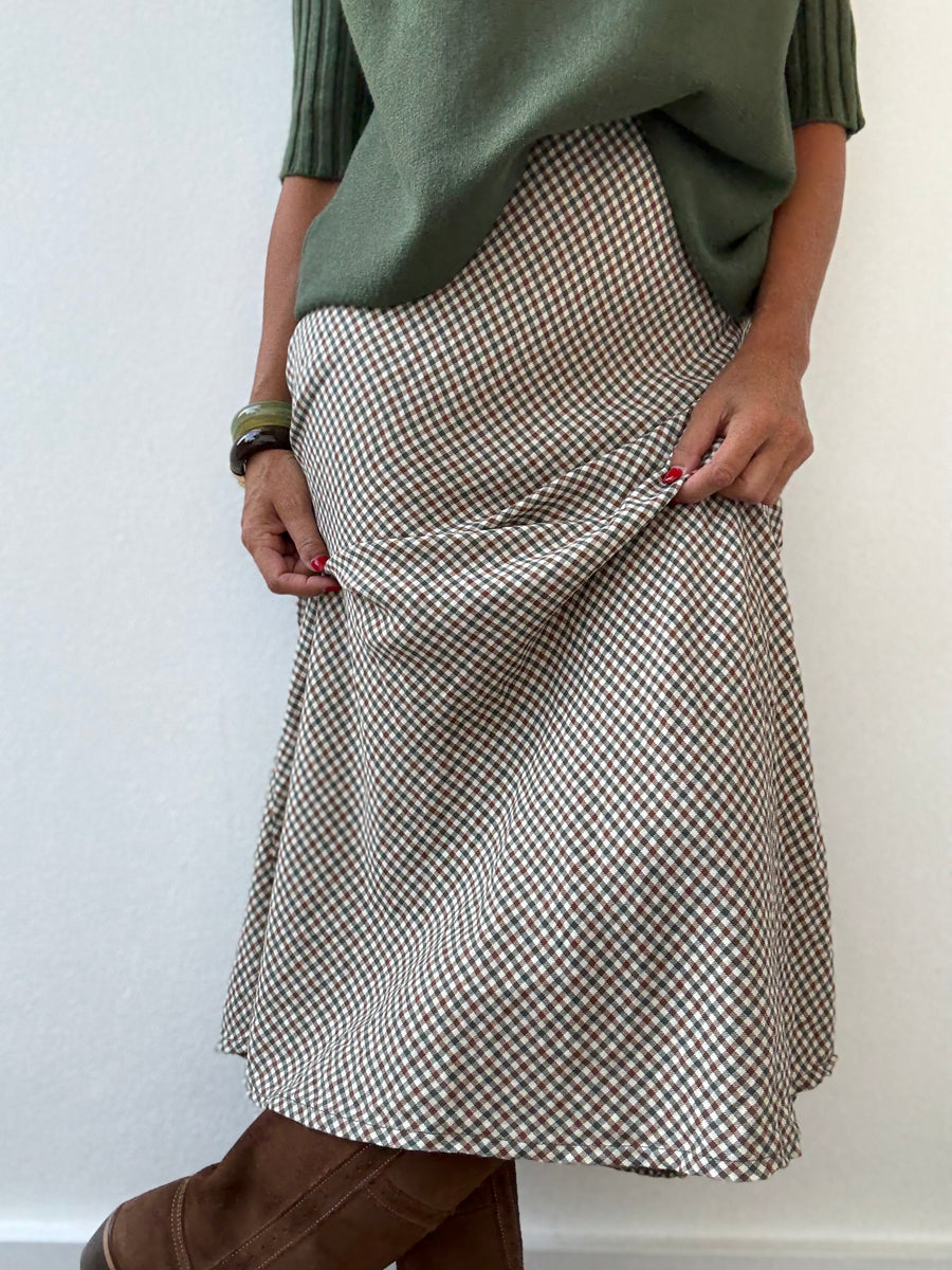 Saia Vichy Maxi Verde