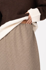 Camisola Bicolor castanho