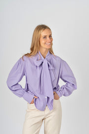 Blusa laço lilás