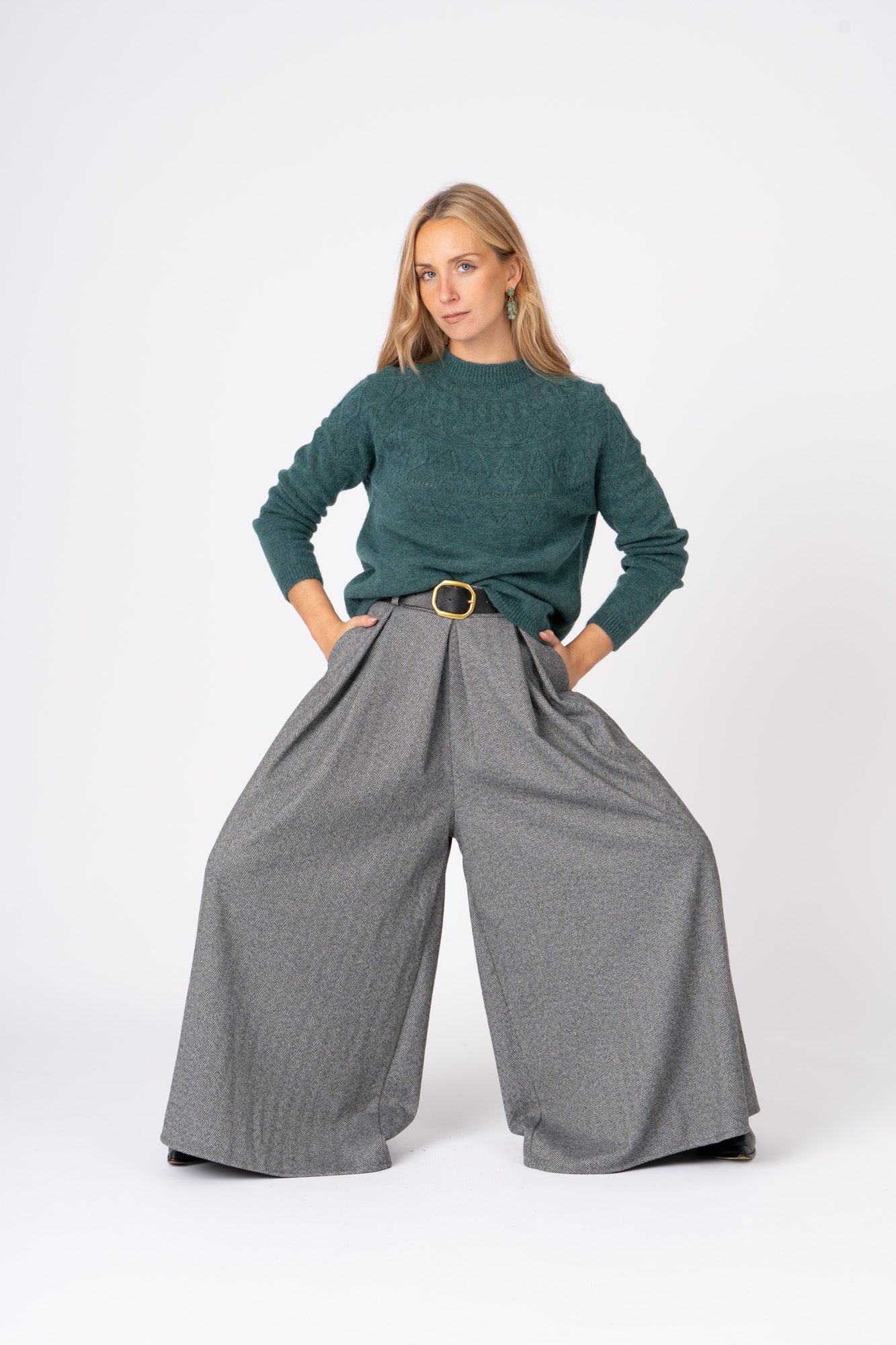 Saia Calça Espiga cinzento ref:300451