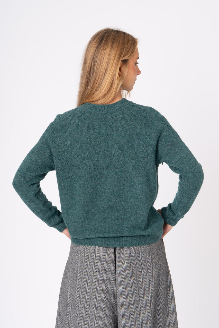 Camisola Tricot verde ref:cm6677