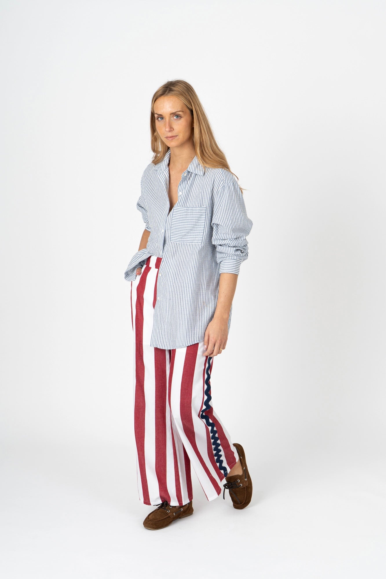 Calças Grega vermelha