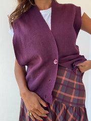 Colete Oversized Beringela