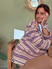 Blazer oversized lilás