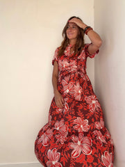 Vestido Comporta vermelho