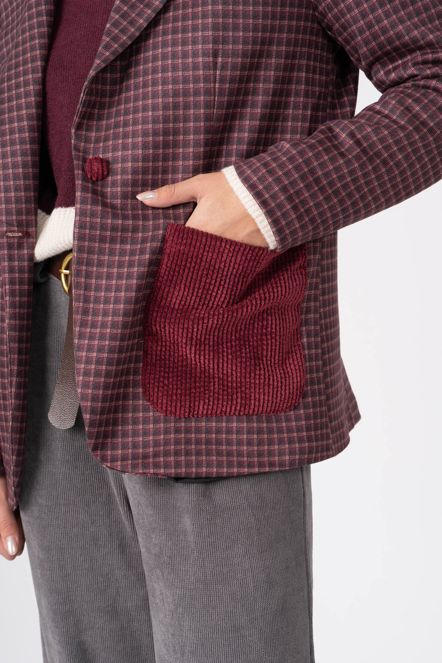 Blazer Camurcina berinjela ref:cas23389