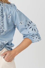 Camisa Bandana azul