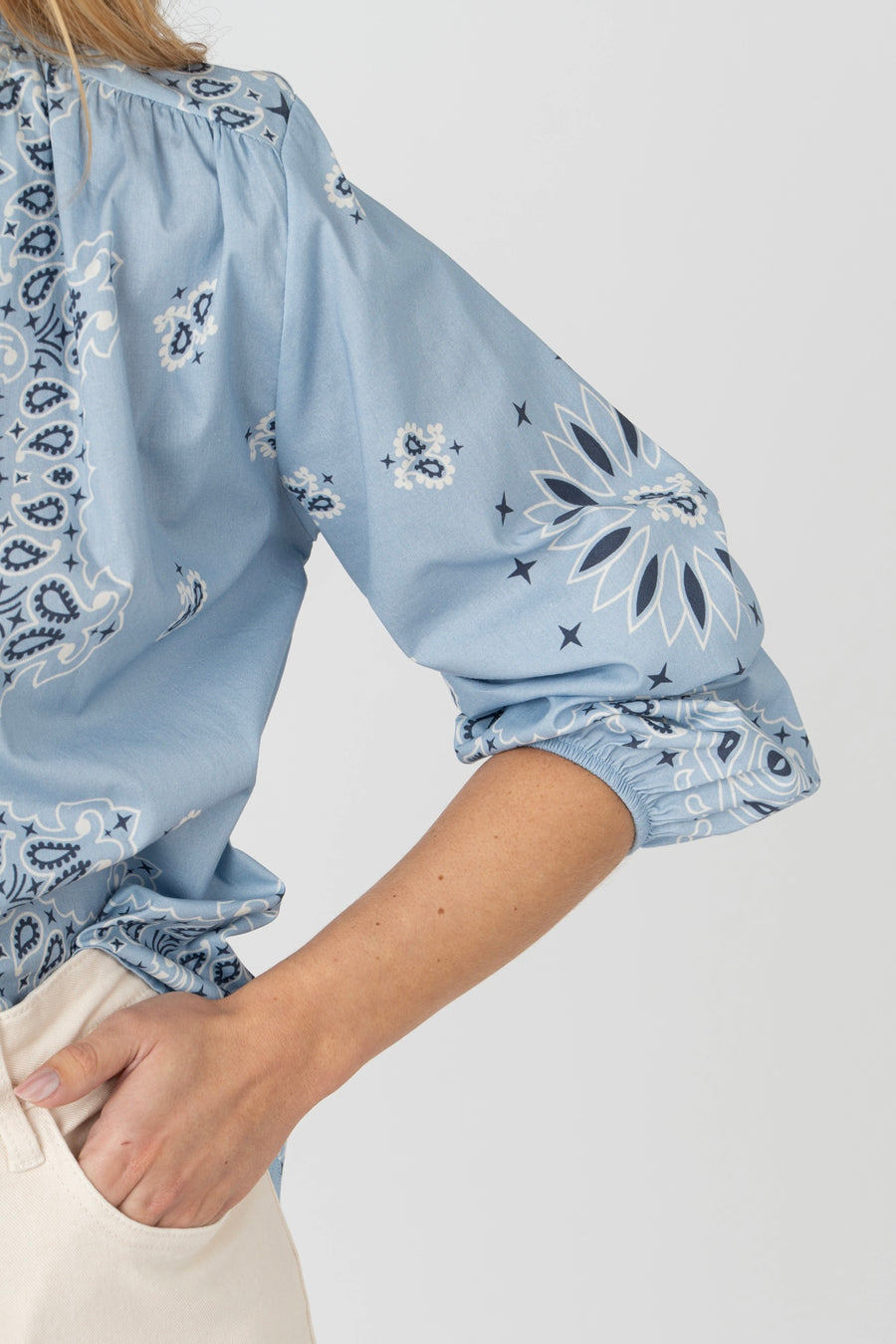 Camisa Bandana azul