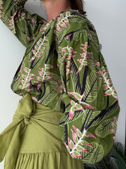 Blusa Estampada Verde