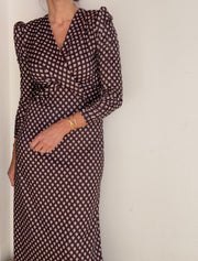 Vestido malha fria beringela