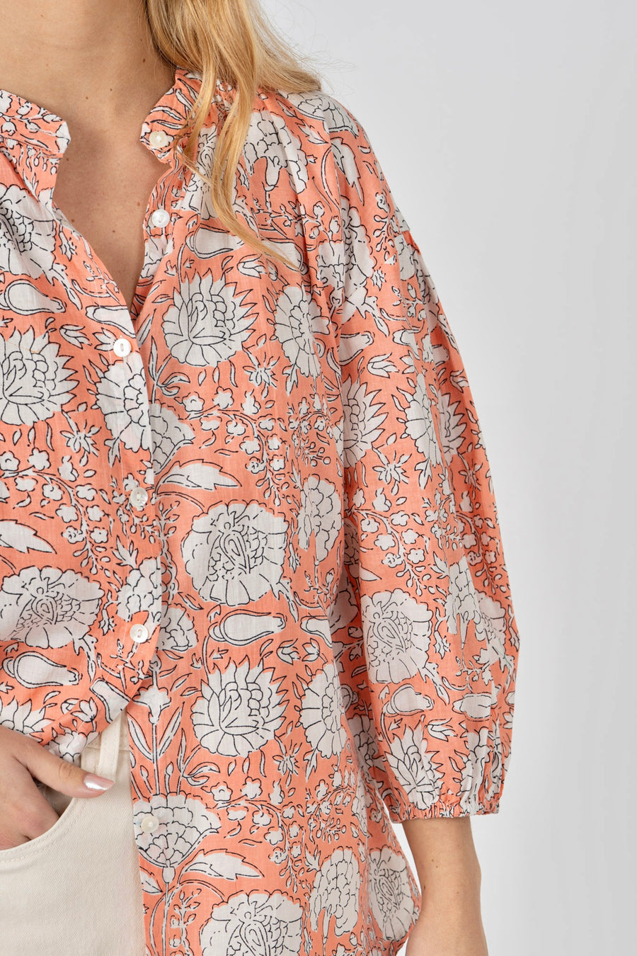 Blusa estampado salmão
