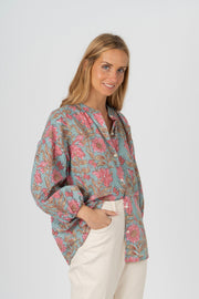 Blusa estampado verde água
