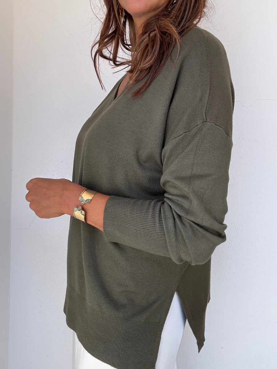 Camisola Essencial  Caqui