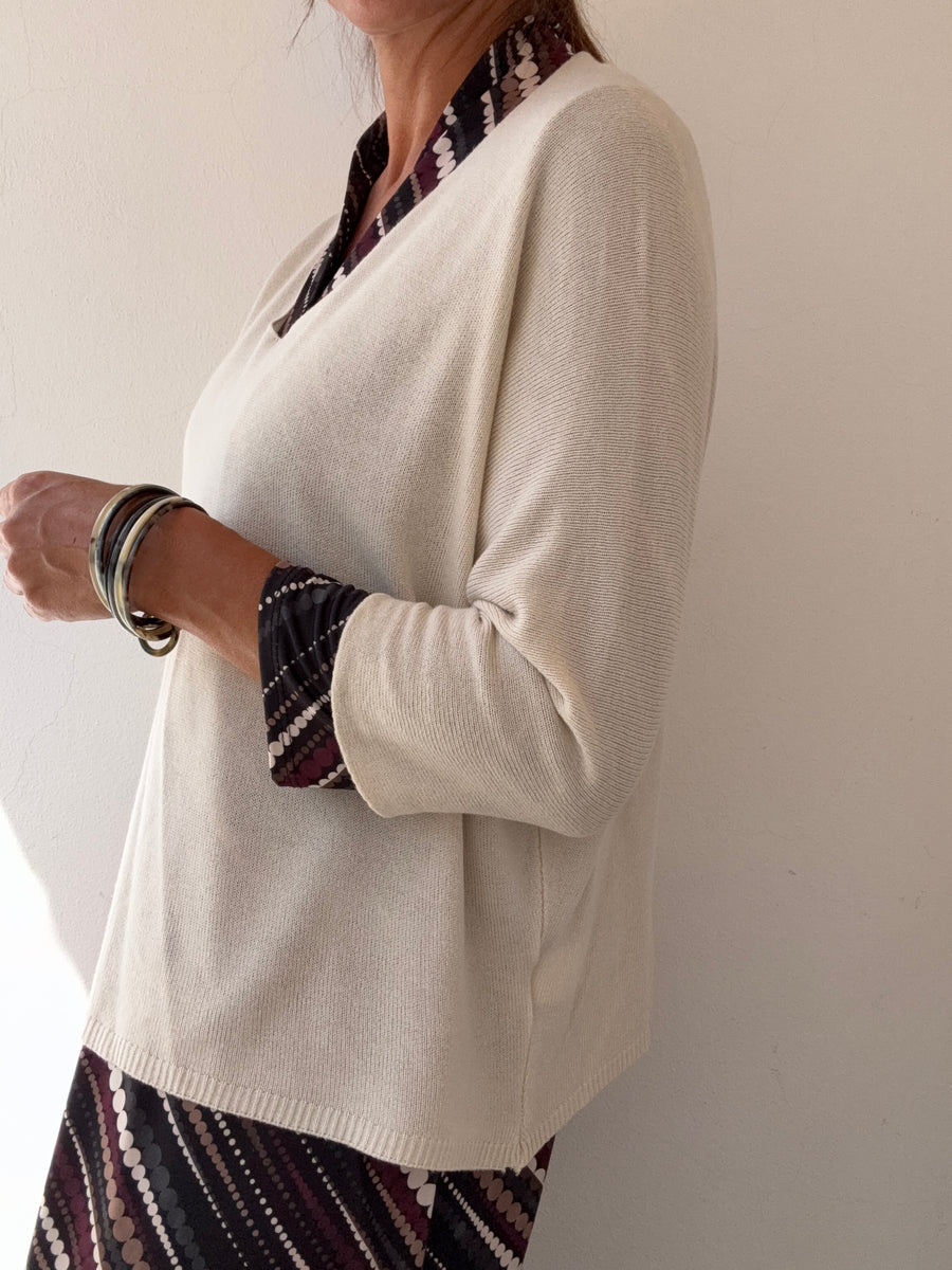 Camisola Manga 3/4 Cru