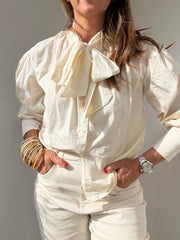 Blusa Laço beje