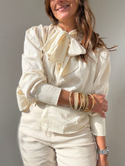 Blusa Laço beje