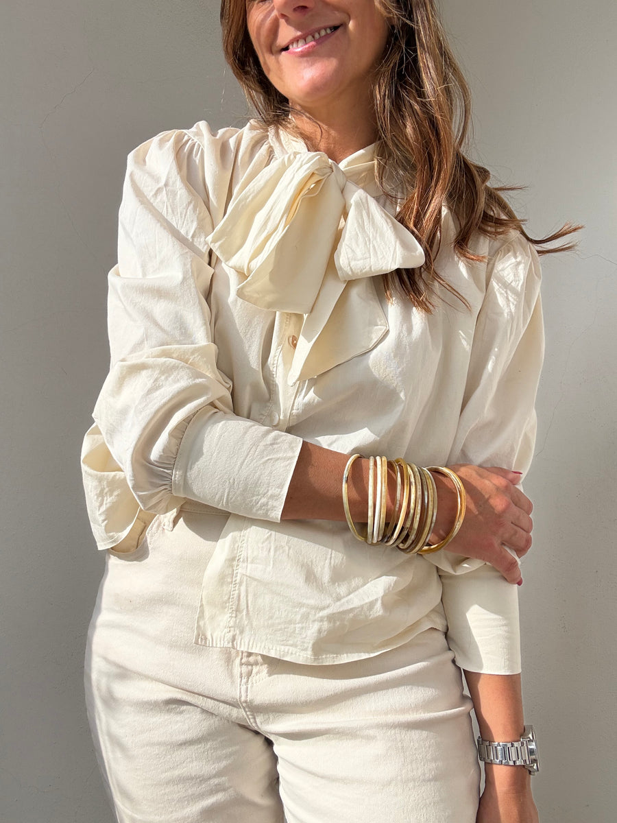 Blusa Laço beje