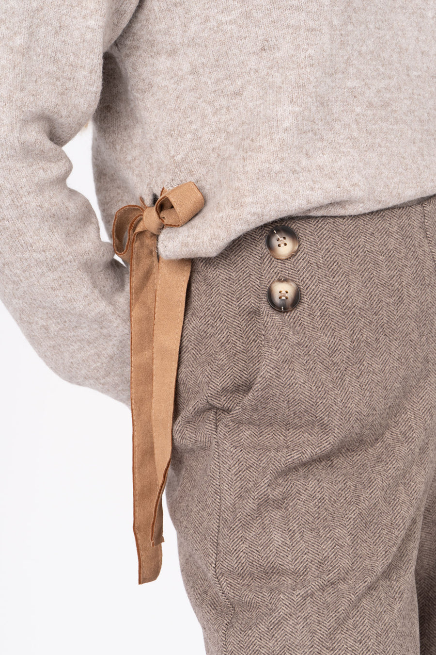 Camisola Laço areia