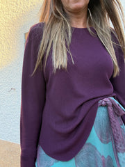 Camisola Evasé berinjela