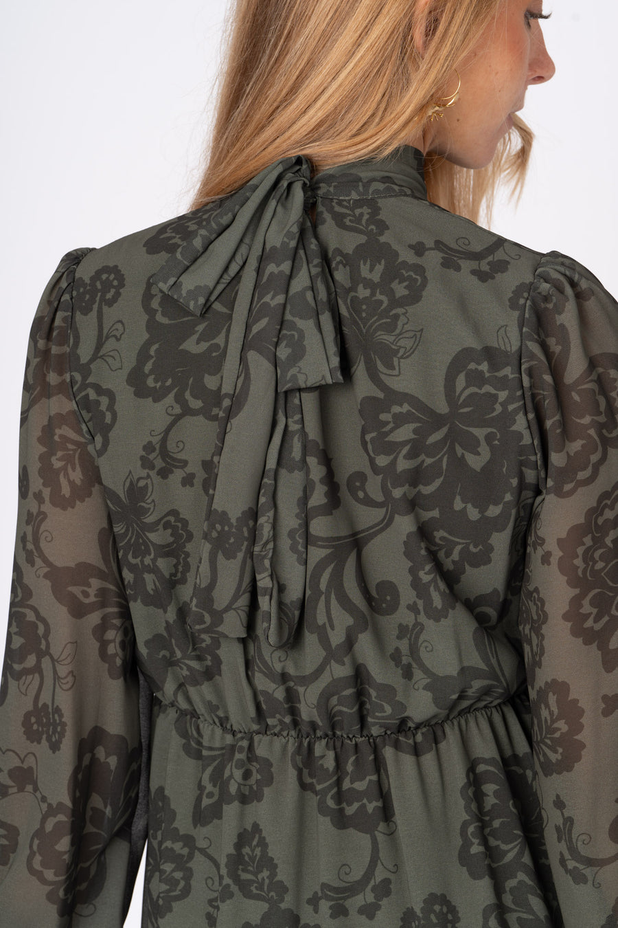 Vestido Flor verde -40%