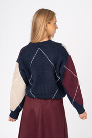 Camisola Losango azul ref:cmxp274