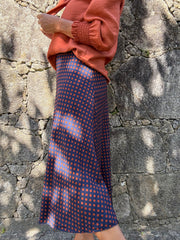 Saia Polka Azul
