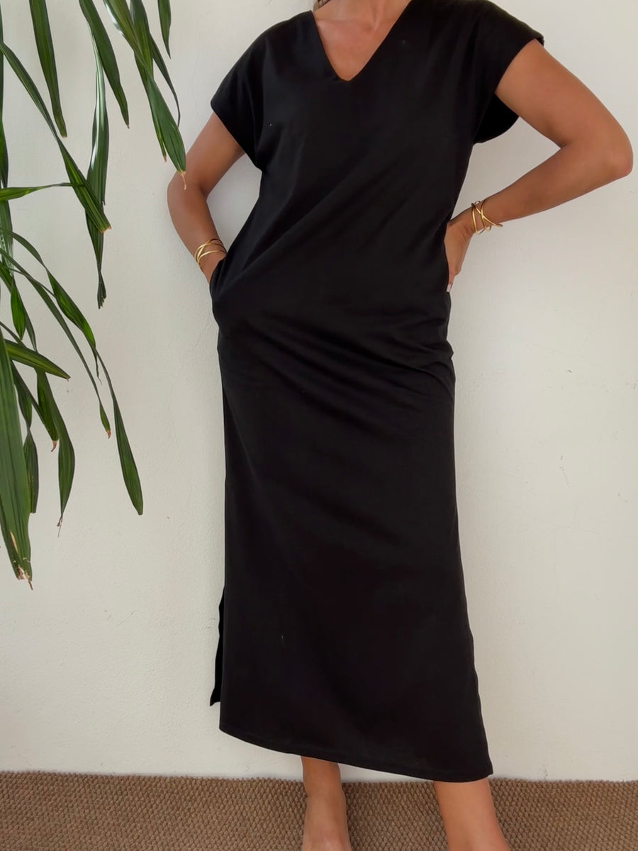 Vestido Kaftan Algodão