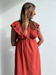 Vestido Siena terracota