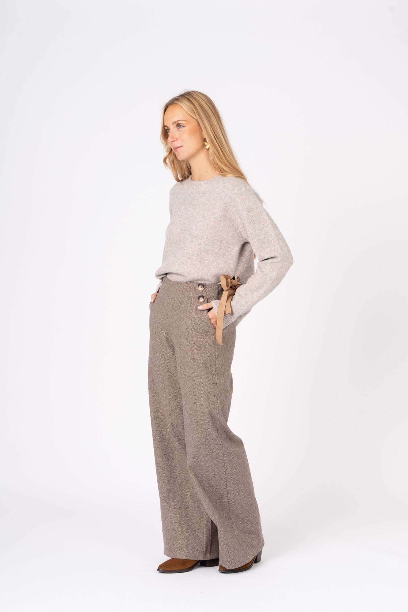 Camisola Laço areia