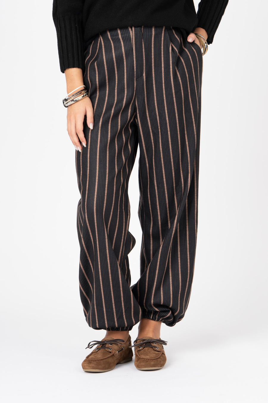 Calças Risca preto ref:cal35242