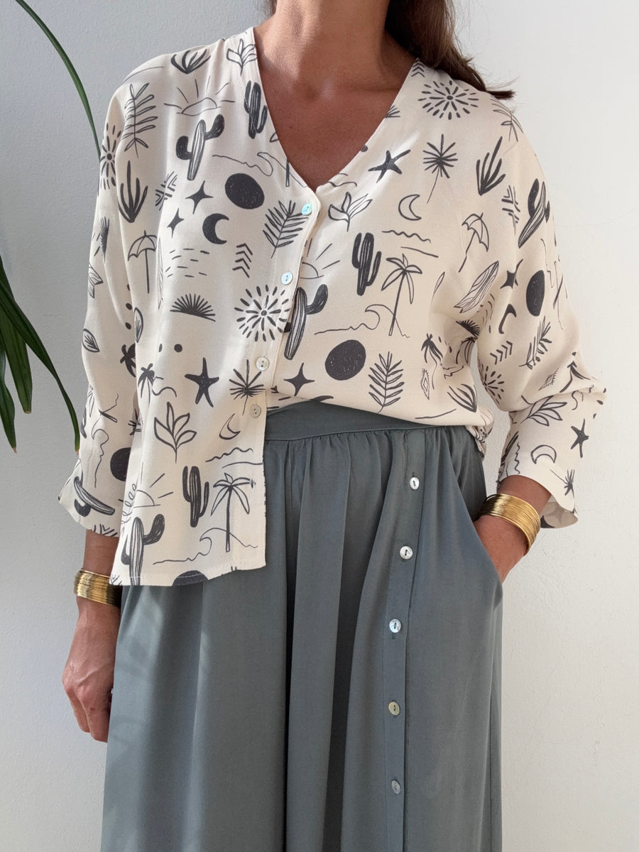 Blusa de palma