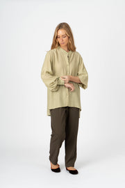 Camisa oversized verde