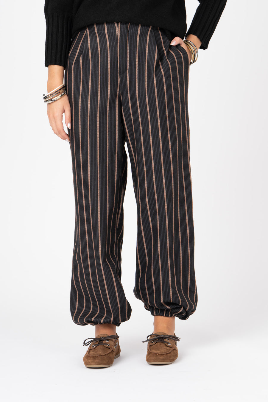 Calças Risca preto ref:cal35242