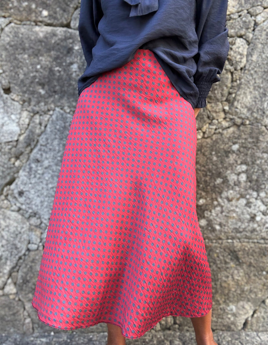 Saia Polka Morango