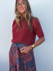 Camisola 3/4 vinho
